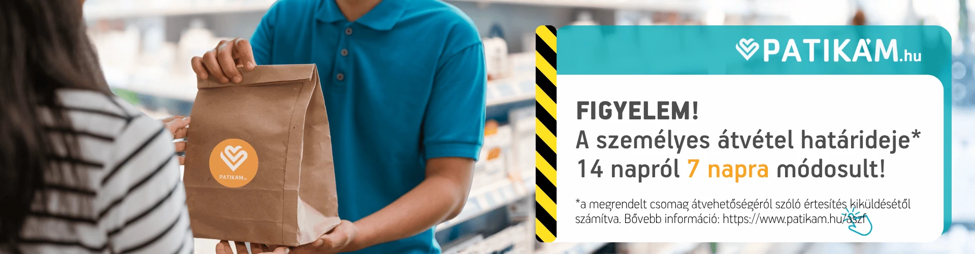 Személyes átvétel 7 nap