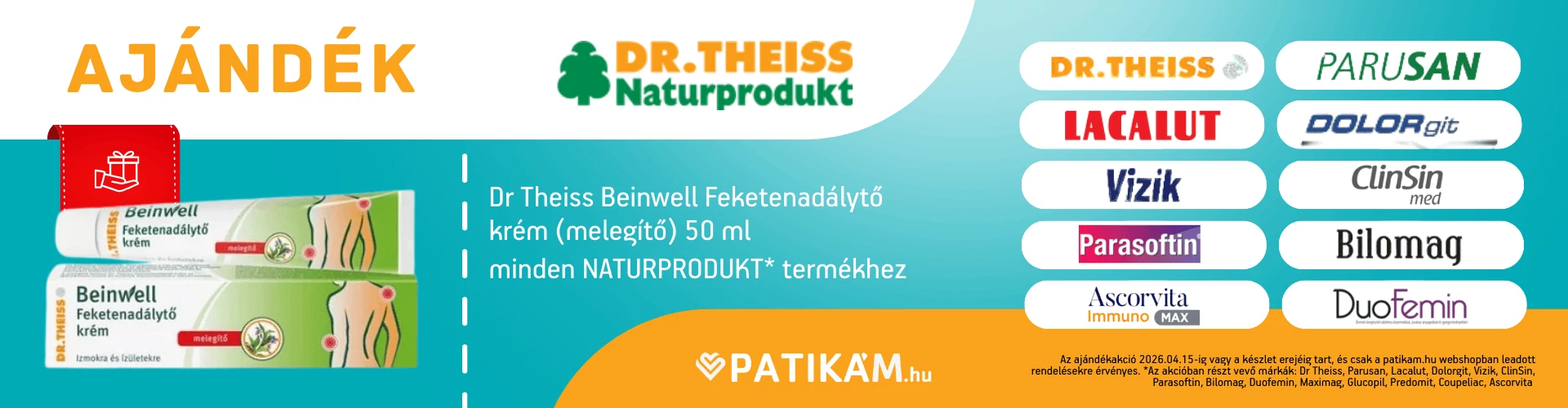 Naturprodukt ajándékkal (Beinwell)