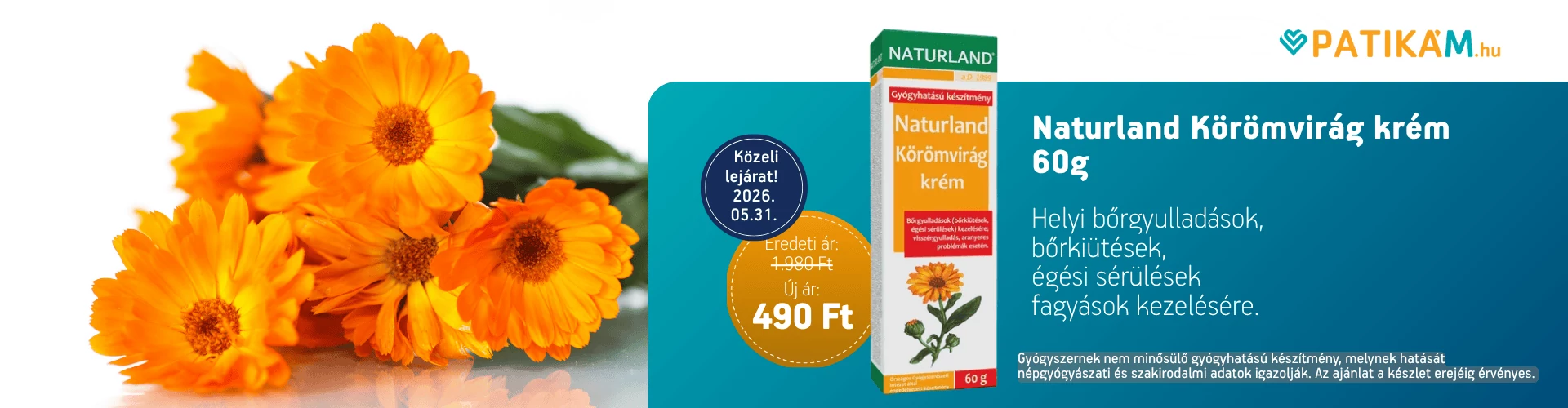 Naturland Körömvirág krém lejárós 